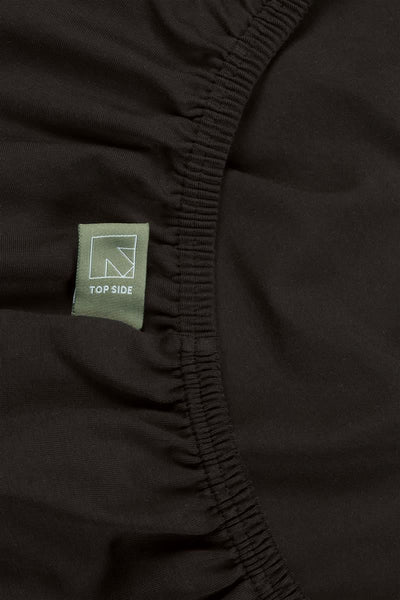 Dutch Design Hoeslaken Organic Lycra HL Black