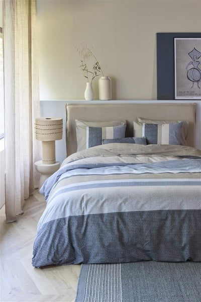 BeddingHouse Dekbedovertrek Jorren Blue Grey