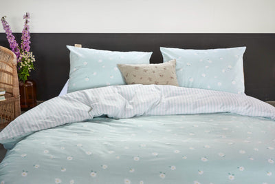 Walra Dekbedovertrek Little Daisies Jade Mint 200x220 cm
