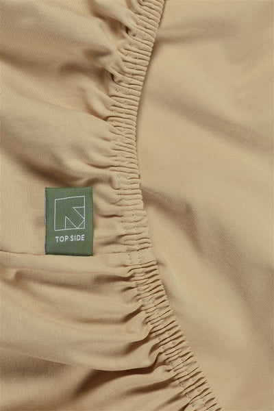 Dutch Design Splittopper hoeslaken Organic Lycra TDS Sand