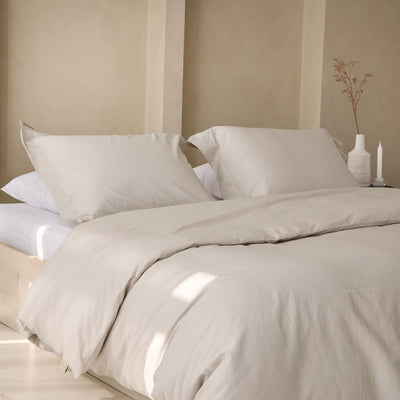 Walra Dekbedovertrek Linen Elegance Sand