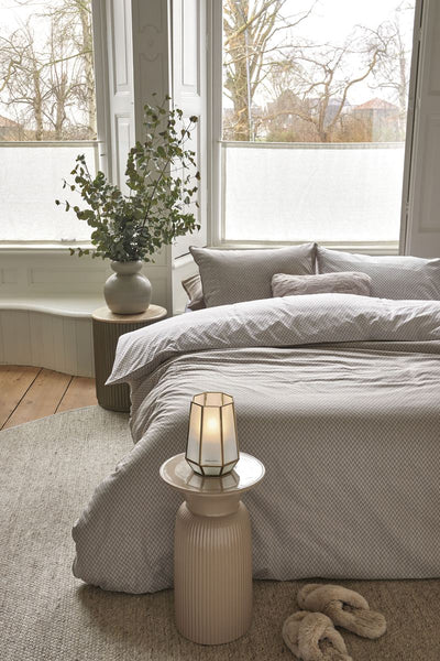 Riviera Maison Dekbedovertrek Emery Taupe