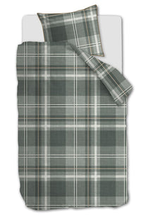 Riviera Maison Dekbedovertrek Tartan Check Green