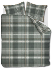 Riviera Maison Dekbedovertrek Tartan Check Green