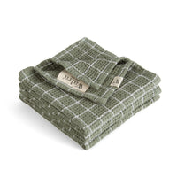 Walra Vaatdoek Dry with Cubes Army Green Set van 4