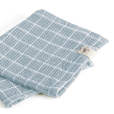 Walra Vaatdoek Dry with Cubes Denim Blue Set van 4