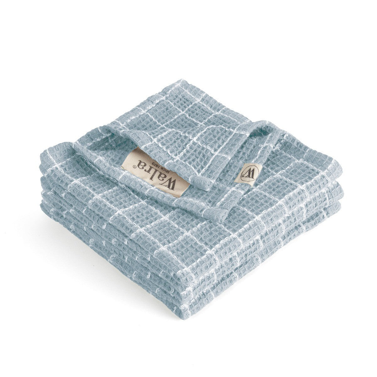 Walra Vaatdoek Dry with Cubes Denim Blue Set van 4