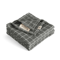 Walra Vaatdoek Dry with Cubes Off Black Set van 4