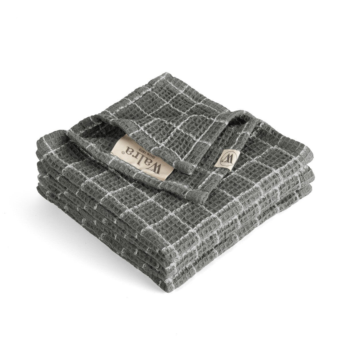 Walra Vaatdoek Dry with Cubes Off Black
