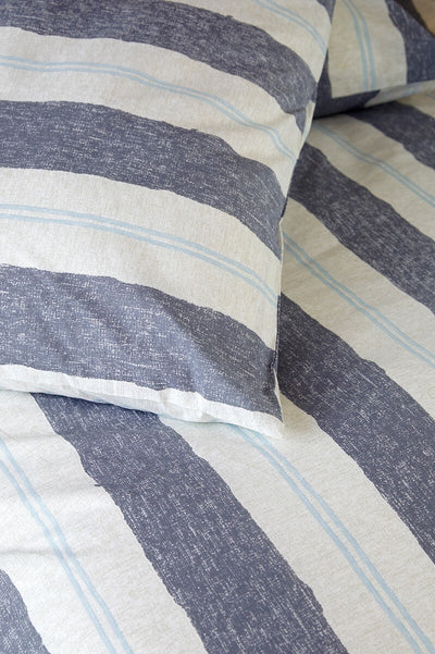 Walra Dekbedovertrek Remade Nautic Stripes Dark Blue 200x220 cm