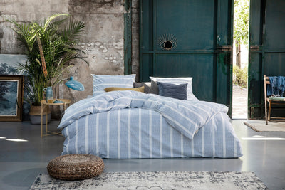 Walra Dekbedovertrek Stripe Along Blue 200x220 cm