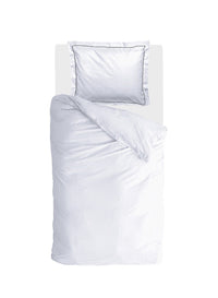 Walra Dekbedovertrek Subtile Stripe Wit / Antraciet