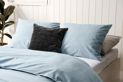 Walra Dekbedovertrek Vintage Cotton Denim Blue 240x220 cm