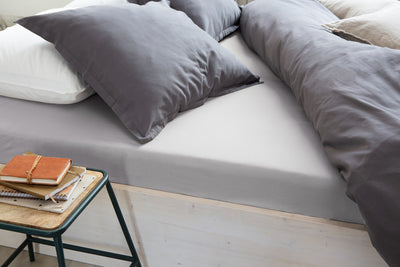 Walra Hoeslaken Crispy Cotton Grey