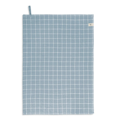 Walra Keukenset Dry w. Cubes Uni, Stripes Blocks Denim Blue 50x70 cm