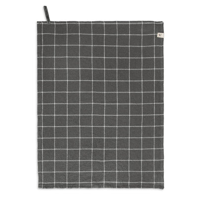 Walra Keukendoek Dry with Cubes Off Black 50x70 cm