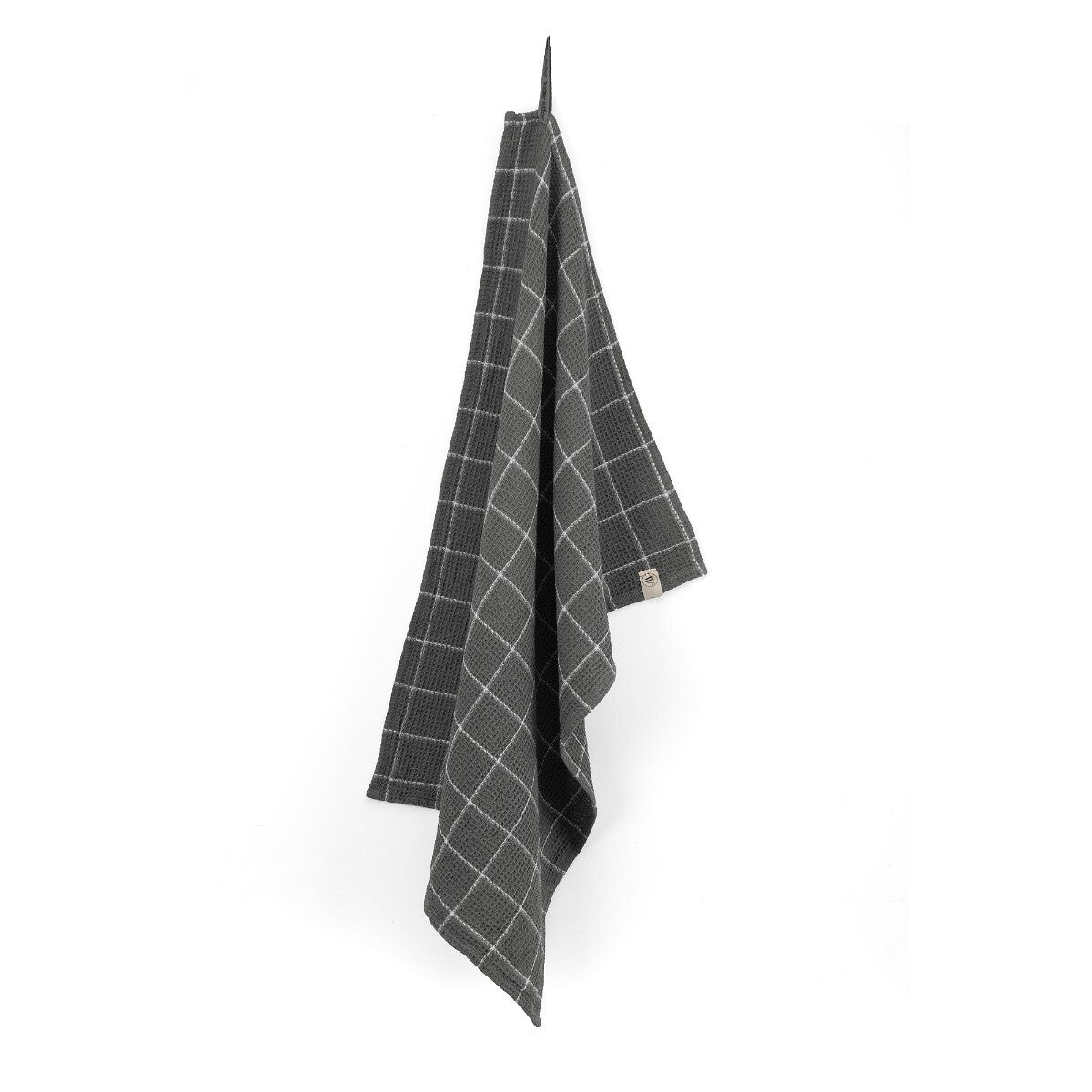 Walra Keukendoek Dry with Cubes Off Black 50x70 cm