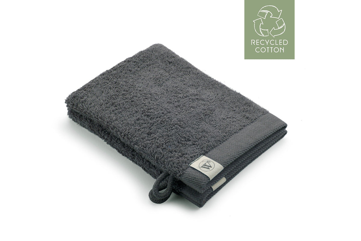 Walra Washandje Remade Cotton Grijs / Antraciet