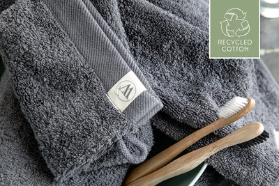 Walra Washandje Remade Cotton Grijs / Antraciet