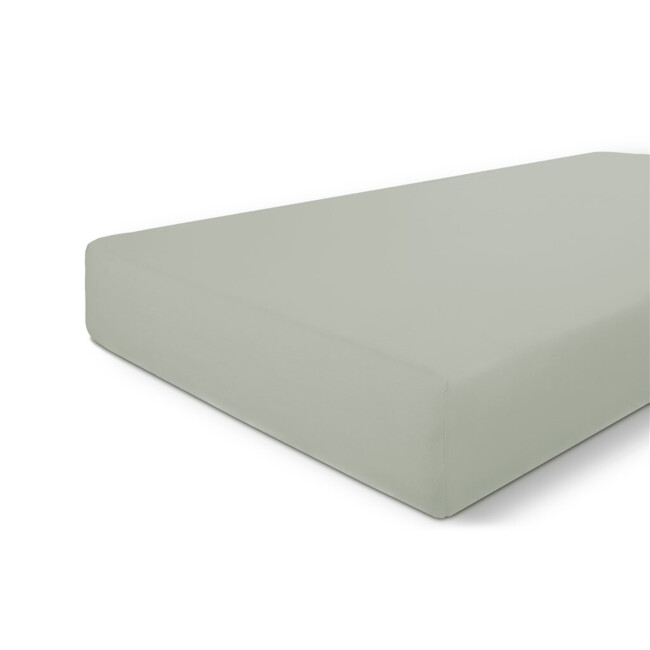Byrklund Hoeslakens Bed Basics Cotton Grijsgroen