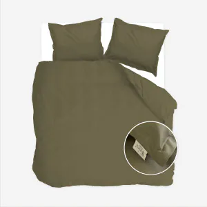 Walra Dekbedovertrek Vintage Satin Groen