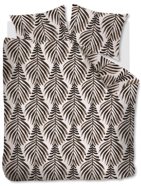 vtwonen Dekbedovertrek Bold Feathers Zand