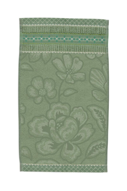 Pip Studio Gastendoekje Jasmin Jacquard Groen 30x50