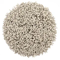 Heckettlane Light-Grey Badmat Onda rond 60 cm, gemaakt van 60% Katoen 40% Polyester