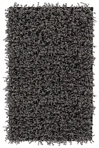 Heckettlane Classic-Anthracite Badmat Onda 60x100 cm, gemaakt van 60% Katoen 40% Polyester