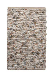 Heckettlane Beige Badmat Brenda 60x100 cm, gemaakt van 60% Katoen 40% Polyester