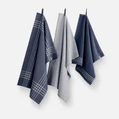 Walra Keukenset Superior Kitchen Set Blauw / Wit 2x 50x70 + 1x 50x50