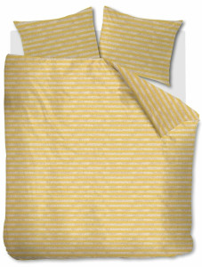Ariadne at Home Knit Stripes Dekbedovertrek - Yellow