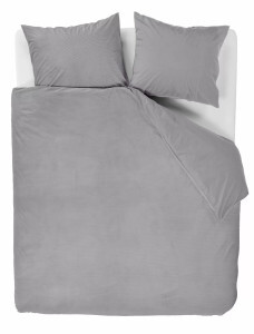 At Home by BeddingHouse Cosy Corduroy Dekbedovertrek - Lichtgrijs