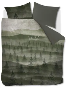 Riviera Maison Evergreen Dekbedovertrek - Groen 260 x 200/220 cm + 2x 60 x 70 cm