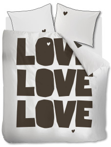 vtwonen dekbedovertrek Bold Love - Naturel
