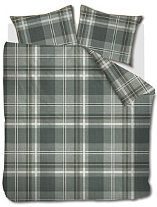 Riviera Maison Dekbedovertrek Tartan Check Groen