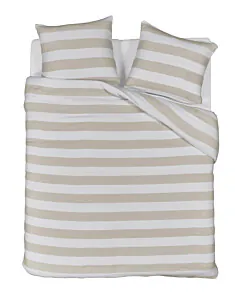 Riviera Maison Dekbedovertrek Striped Zand