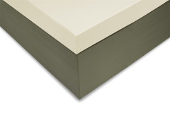 Heckettlane Hoeslaken Satin topper Off-White 100% Katoen-Satijn
