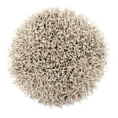 Heckettlane Light-Grey Badmat Busto rond 60 cm, gemaakt van 60% Katoen 40% Polyester