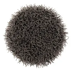 Heckettlane Classic-Anthracite Badmat Busto rond 60 cm, gemaakt van 60% Katoen 40% Polyester