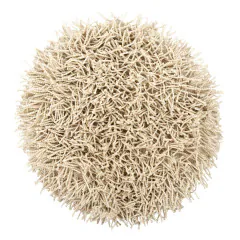 Heckettlane Off-white Badmat Busto rond 60 cm, gemaakt van 60% Katoen 40% Polyester