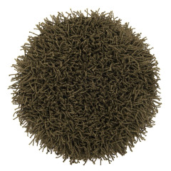 Heckettlane Calla-Green Badmat Busto rond 60 cm, gemaakt van 60% Katoen 40% Polyester