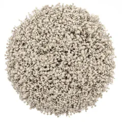 Heckettlane Light-Grey Badmat Onda rond 60 cm, gemaakt van 60% Katoen 40% Polyester