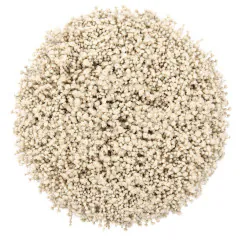 Heckettlane Off-white Badmat Onda rond 60 cm, gemaakt van 60% Katoen 40% Polyester