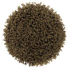 Heckettlane Calla-Green Badmat Onda rond 60 cm, gemaakt van 60% Katoen 40% Polyester