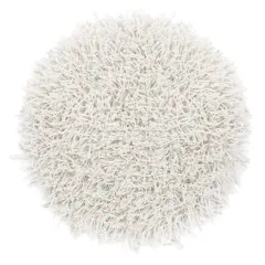 Heckettlane White Badmat Busto rond 60 cm, gemaakt van 60% Katoen 40% Polyester