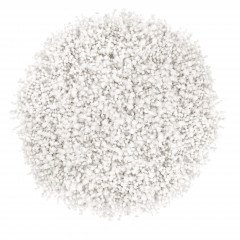 Heckettlane White Badmat Onda rond 60 cm, gemaakt van 60% Katoen 40% Polyester