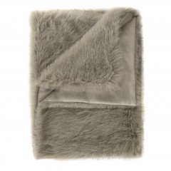 Heckettlane Real-Taupe Plaid Perle 140x200 cm, gemaakt van Fake Fur