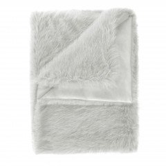 Heckettlane Silver-Grey Plaid Perle 140x200 cm, gemaakt van Fake Fur