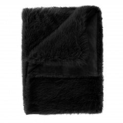 Heckettlane Black-is-Black Plaid Perle 140x200 cm, gemaakt van Fake Fur
